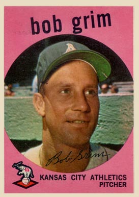 1959 Topps Bob Grim #423 Baseball Card