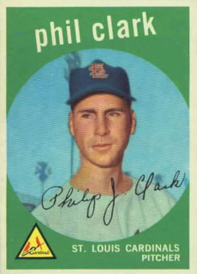 1959 Topps Phil Clark #454 Baseball Card