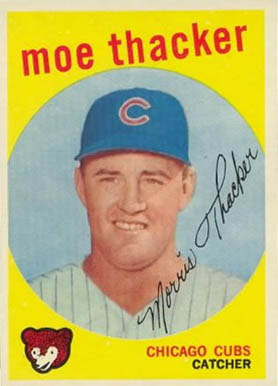 1959 Topps Moe Thacker #474 Baseball Card