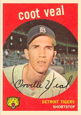 1959 Topps Coot Veal #52 Baseball Card