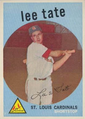 1959 Topps Lee Tate #544 Baseball Card