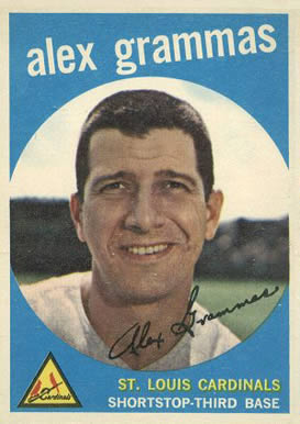 1959 Topps Alex Grammas #6 Baseball Card