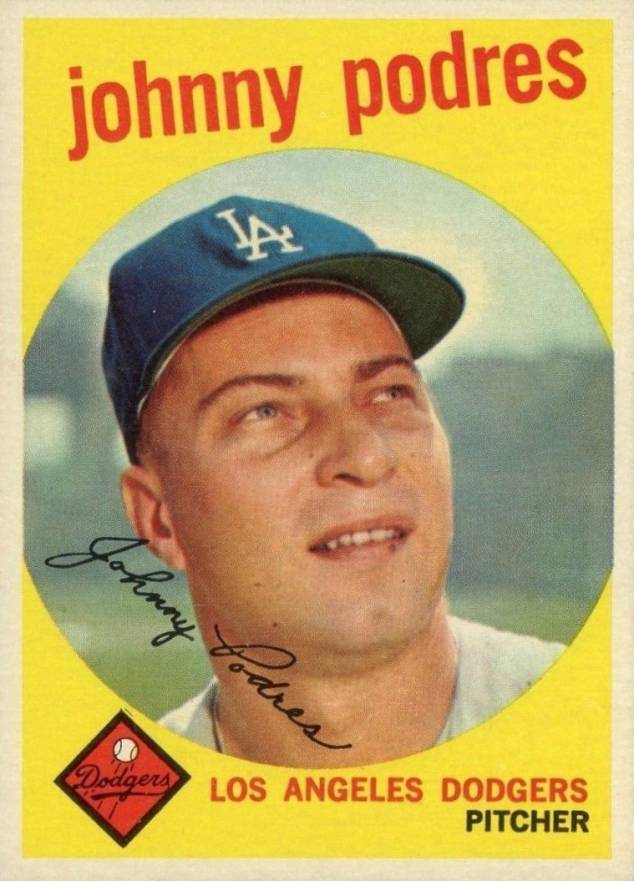 1959 Topps Johnny Podres #495 Baseball Card