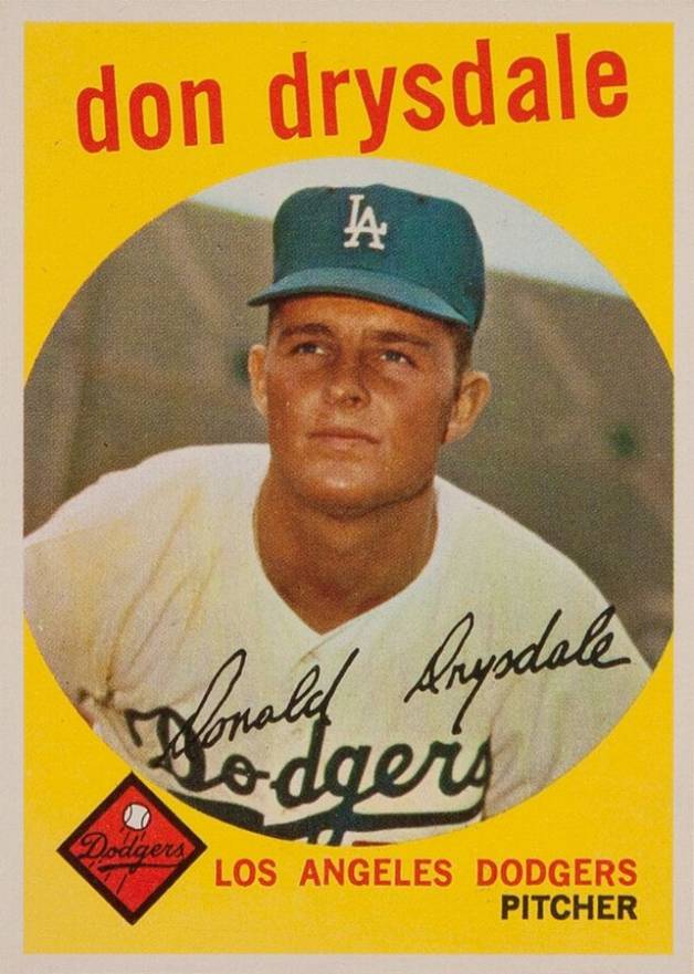 1959 Topps Don Drysdale #387 Baseball Card