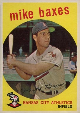 1959 Topps Mike Baxes #381 Baseball Card