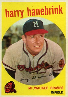 1959 Topps Harry Hanebrink #322n Baseball Card