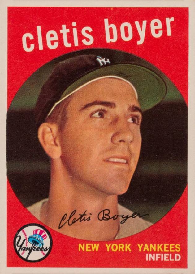 1959 Topps Cletis Boyer #251 Baseball Card