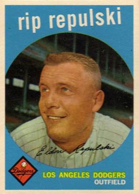 1959 Topps Rip Repulski #195 Baseball Card