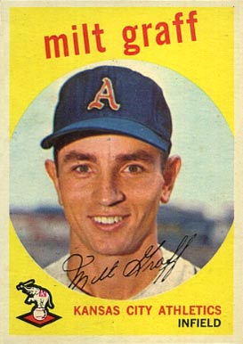 1959 Topps Milt Graff #182 Baseball Card