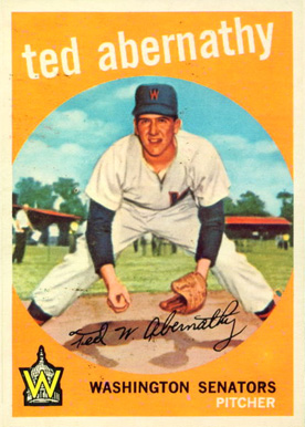 1959 Topps Ted Abernathy #169 Baseball Card