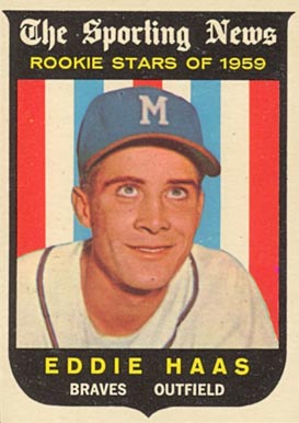 1959 Topps Eddie Haas #126 Baseball Card