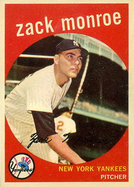 1959 Topps Zack Monroe #108 Baseball Card