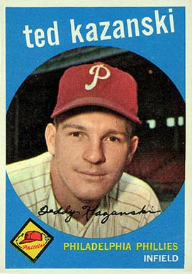 1959 Topps Ted Kazanski #99 Baseball Card