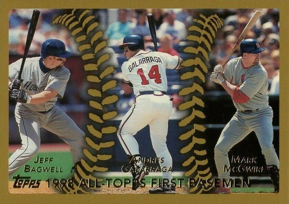 1999 Topps Bagwell/Galarraga/McGwire #450 Baseball Card