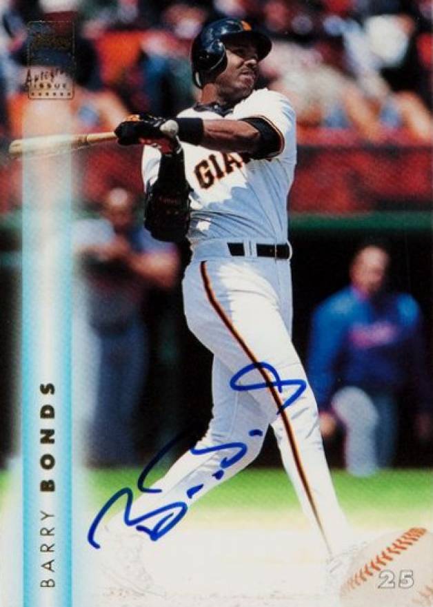 1999 Topps Certified Autograph Barry Bonds #A10 Baseball Card