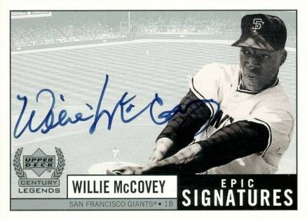 1999 Upper Deck Century Legends Epic Signatures Willie McCovey #WMc Baseball Card