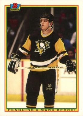 1990 Bowman Tiffany Mark Recchi #206 Hockey Card