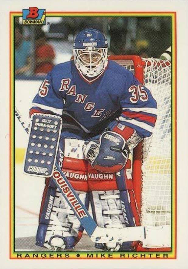 1990 Bowman Tiffany Mike Richter #218 Hockey Card