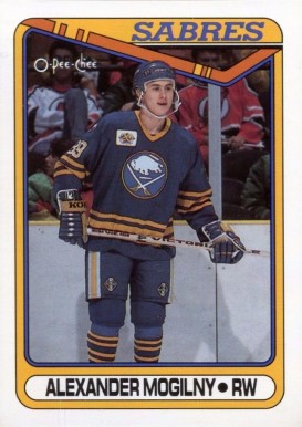 1990 O-Pee-Chee Alexander Mogilny #42 Hockey Card