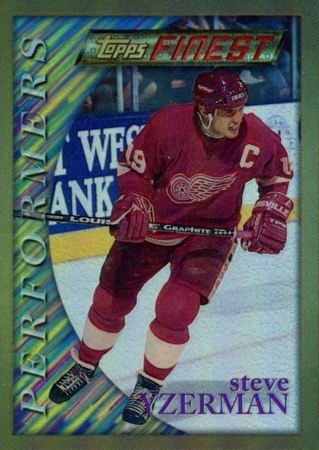 1995 Finest Steve Yzerman #162 Hockey Card