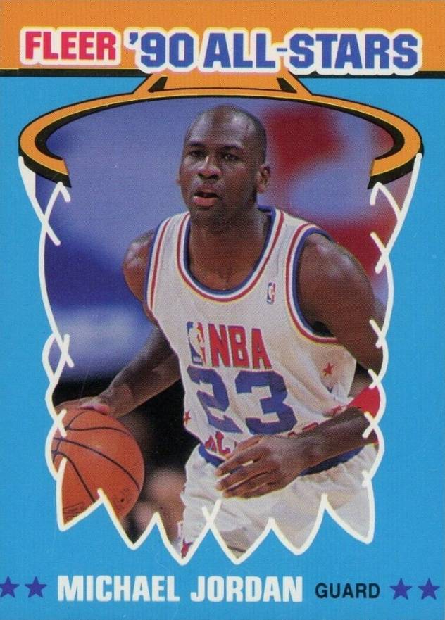 1990 Fleer All-Stars Michael Jordan #5 Basketball Card