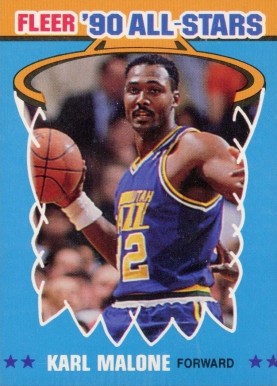 1990 Fleer All-Stars Karl Malone #7 Basketball Card