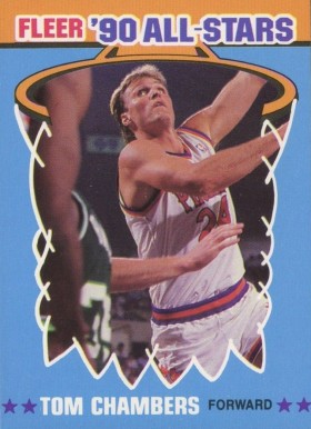 1990 Fleer All-Stars Tom Chambers #8 Basketball Card