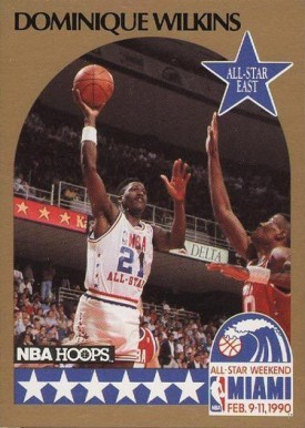 1990 Hoops Dominique Wilkins #12 Basketball Card