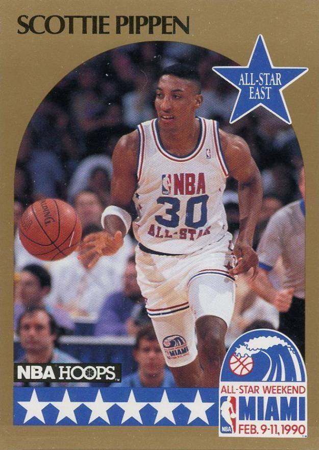 1990 Hoops Scottie Pippen #9 Basketball Card