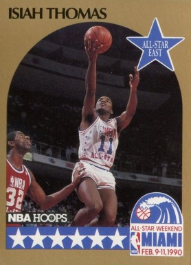 1990 Hoops Isiah Thomas #11 Basketball Card