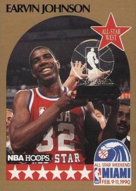 1990 Hoops Magic Johnson #18 Basketball Card