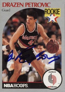 1990 Hoops Drazen Petrovic #248 Basketball Card