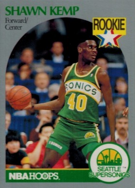 1990 Hoops Shawn Kemp #279 Basketball Card
