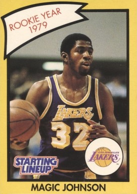 1990 Kenner Starting Lineup Magic Johnson # Basketball Card