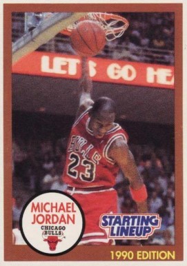 1990 Kenner Starting Lineup Michael Jordan # Basketball Card
