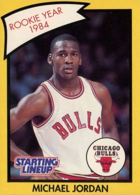 1990 Kenner Starting Lineup Michael Jordan # Basketball Card