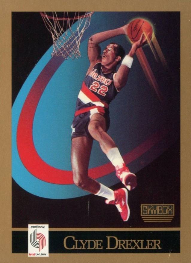 1990 Skybox Clyde Drexler #233 Basketball Card