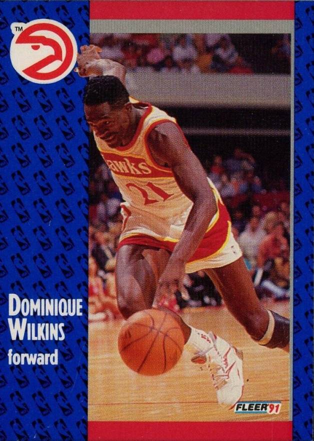 1991 Fleer Dominique Wilkins #6 Basketball Card