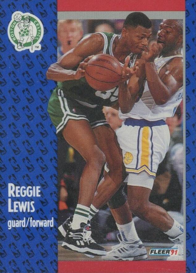 1991 Fleer Reggie Lewis #12 Basketball Card