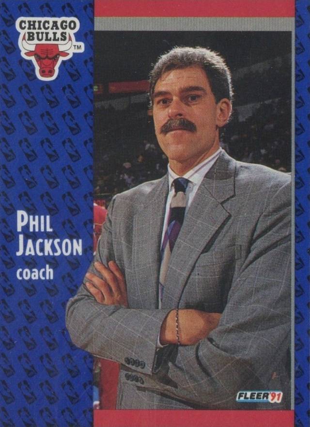 1991 Fleer Phil Jackson #28 Basketball Card