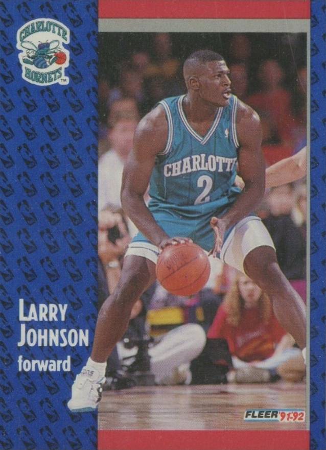 1991 Fleer Larry Johnson #255 Basketball Card