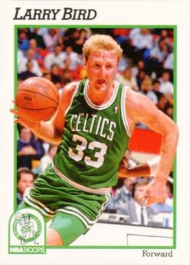 1991 Hoops Larry Bird #9 Basketball Card Value Price Guide