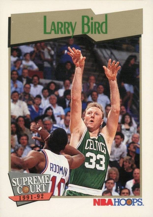 1991 Hoops Larry Bird SC #451 Basketball Card