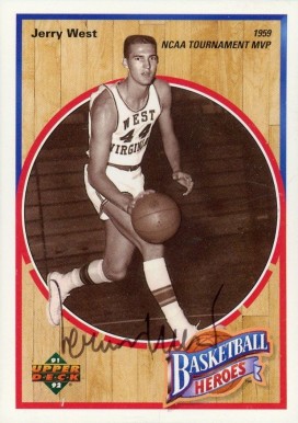 1991 Upper Deck Jerry West Heroes 1959 NCAA Tournament MVP #1 Basketball Card