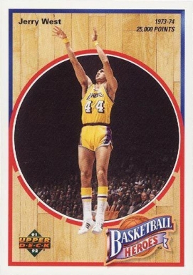 1991 Upper Deck Jerry West Heroes 1973-74 25,000 Points #6 Basketball Card