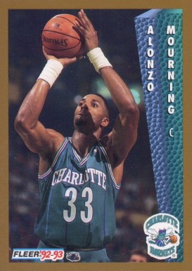 1992 Fleer Alonzo Mourning #311 Basketball Card