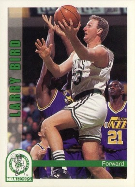 1992 Hoops Larry Bird #10 Basketball Card