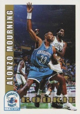 1992 Hoops Alonzo Mourning #361 Basketball Card