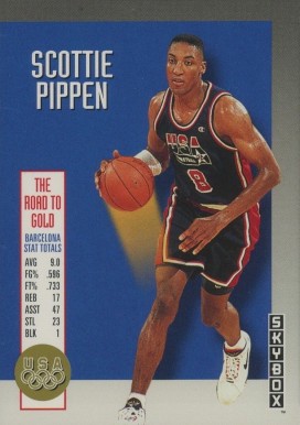 1992 Skybox Olympic Team Scottie Pippen #USA5 Basketball Card