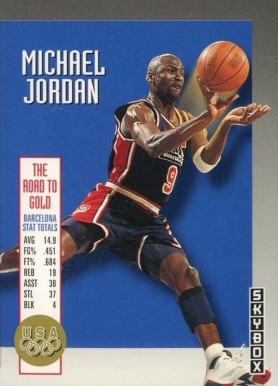 1992 Skybox Olympic Team Michael Jordan #USA11 Basketball Card